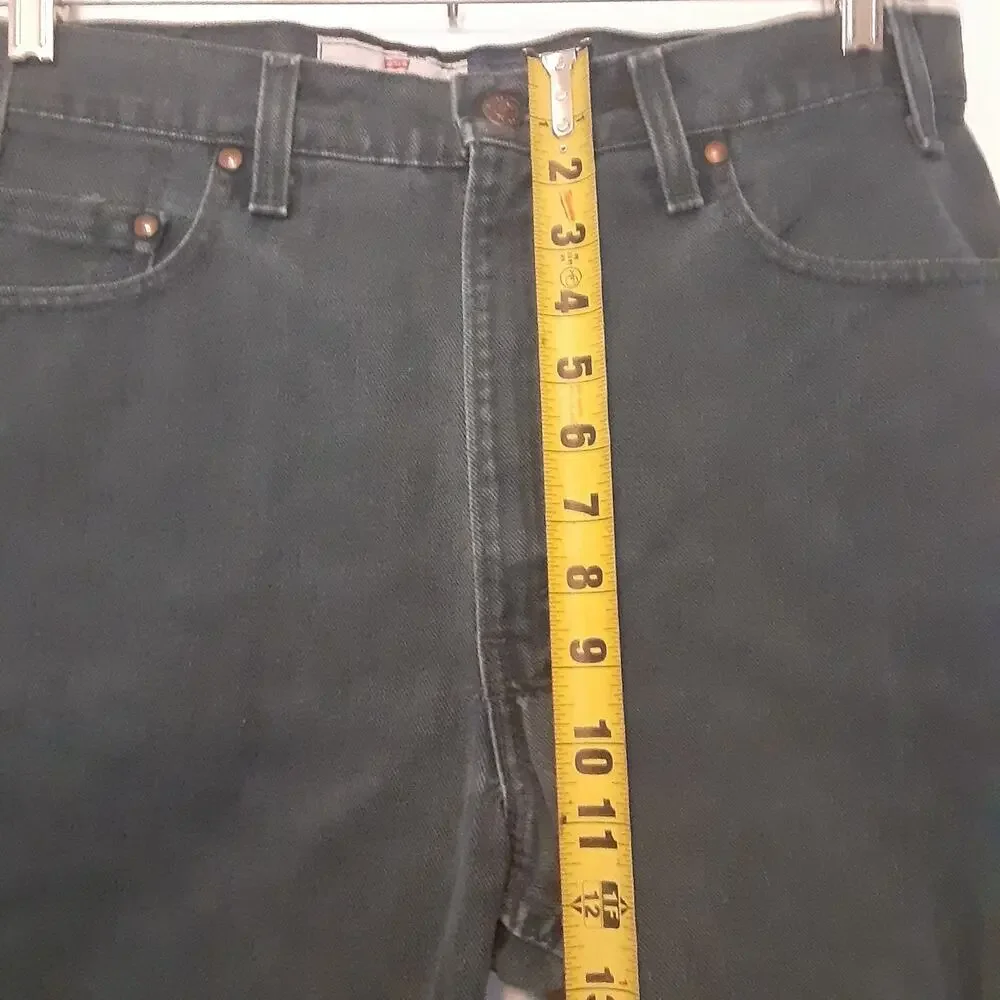 Vtg Levis Signature 540 Jeans Mens 34x29 Green Relaxed Fit Denim Brown Tab